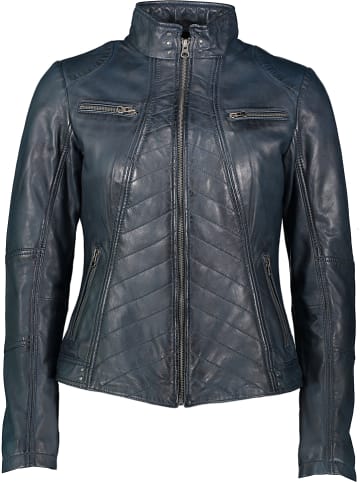 7eleven Leren jas "Renia" donkerblauw