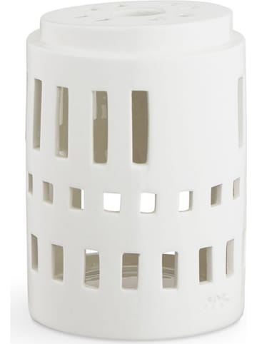 Kähler Świecznik "Urbania Little tower" w kolorze białym - 11,5 x Ø 8 cm