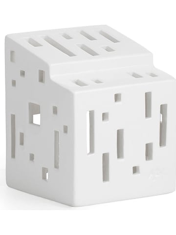 Kähler Świecznik "Urbania Functio" w kolorze białym - 7 x 9 x 7 cm