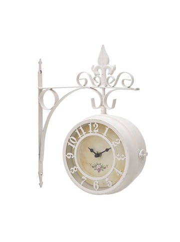 Dom z pomysłem Wanduhr in Weiß - (B)27 x (H)30 x (T)9 cm