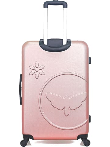 Les P´tites Bombes 4-delige hardcase-trolleyset "Eleonor-C" lichtroze