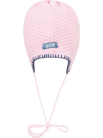 Döll Dzianinowa czapka w kolorze jasnoróżowym
