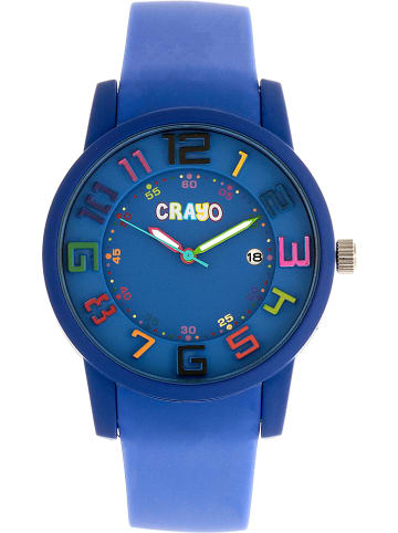Crayo Zegarek kwarcowy "Festival" w kolorze niebieskim