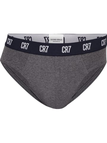 CR7 Slipy (3 pary) w kolorze białym, szarym i czarnym