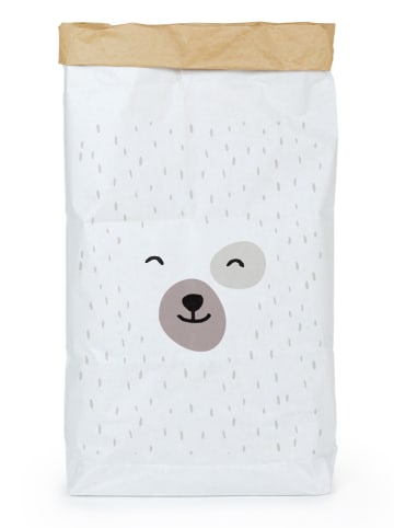 Tanuki Opbergzak "Smiling Bear" wit - (B)60 x (H)90 x (D)13 cm