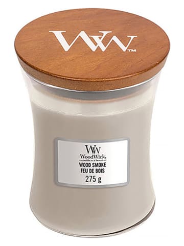 WoodWick Średnia świeca zapachowa - Wood Smoke - 275 g
