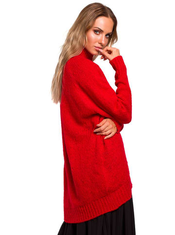 made of emotion Sweter w kolorze czerwonym