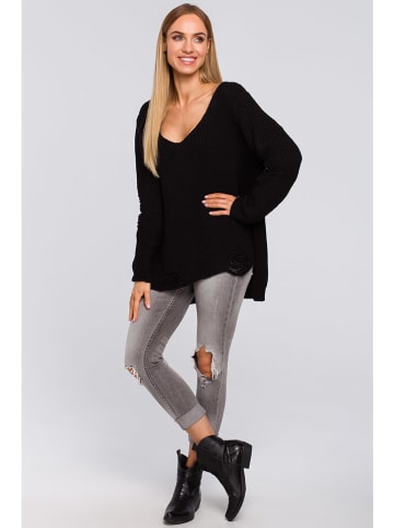 made of emotion Sweter w kolorze czarnym