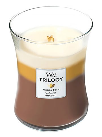 WoodWick Średnia świeca zapachowa "Trilogy" - Cafe Sweets - 275 g