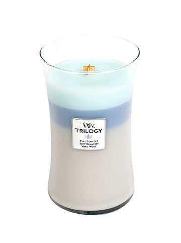 WoodWick Duża świeca zapachowa "Trilogy" - Woven Comforts - 609,5 g