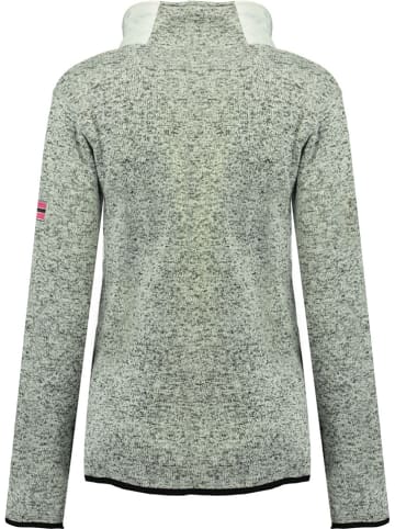 Geographical Norway Fleecejacke "Tourbillone" in Grau/ Weiß