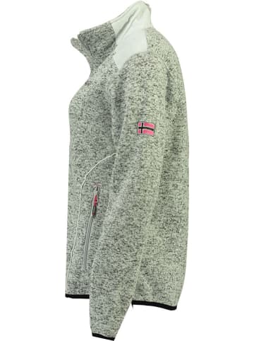 Geographical Norway Fleecejacke "Tourbillone" in Grau/ Weiß