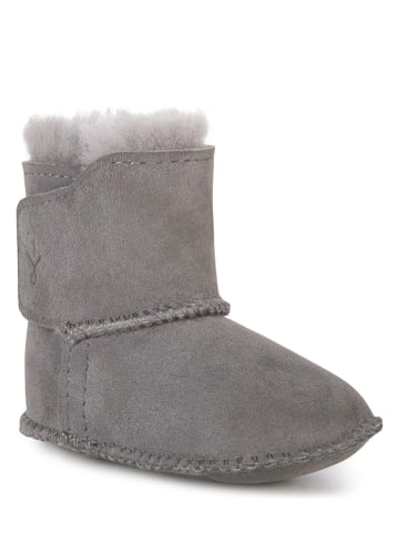 EMU Leder-Krabbelschuhe "Baby Bootie" in Grau