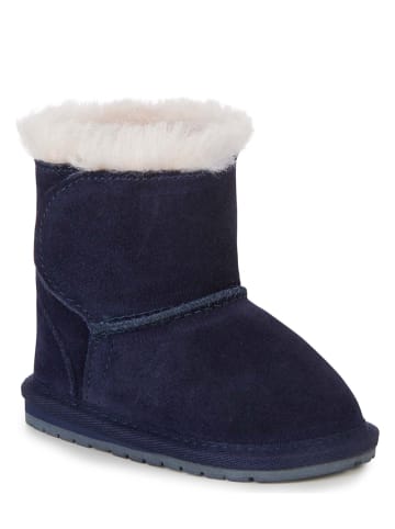 EMU Leren boots donkerblauw