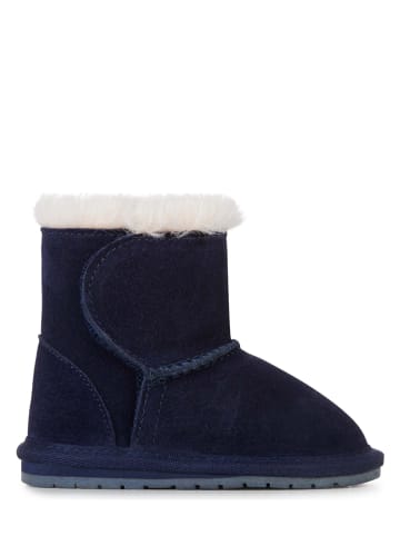 EMU Leren boots donkerblauw