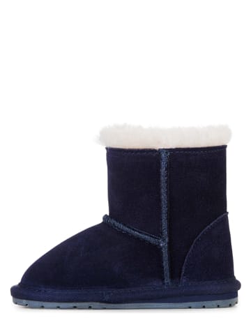 EMU Leren boots donkerblauw