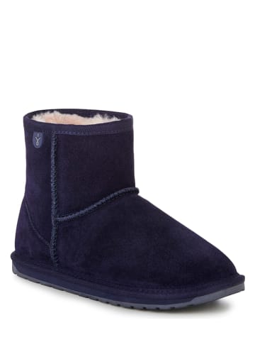 EMU Leder-Boots in Dunkelblau