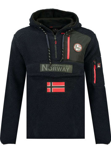 Geographical Norway Bluza polarowa "Terifique" w kolorze granatowym