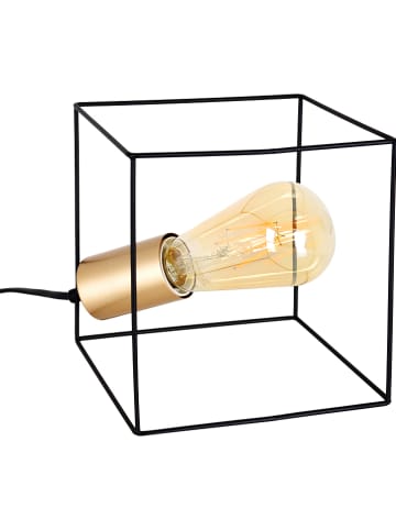 näve Tafellamp "Canto" zwart/goudkleurig - (H)16 cm