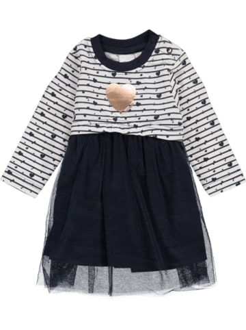 Schiesser Kleid in Dunkelblau/ Weiß