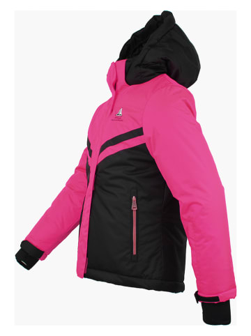 Peak Mountain Ski-/snowboardjas zwart/roze