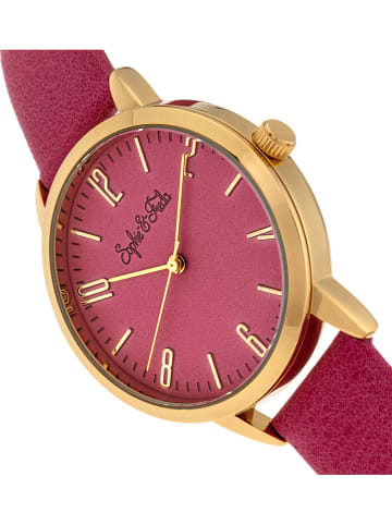 Sophie & Freda Kwartshorloge "Vancouver" roze/goudkleurig