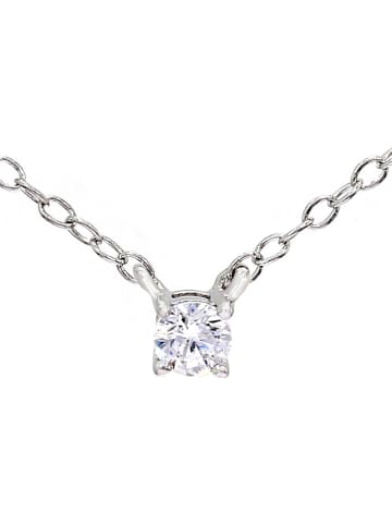 Vittoria Jewels Witgouden ketting met diamant - (L)40 cm