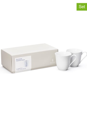 Rörstrand 2er-Set: Kaffeetassen"Swedish Grace" in Weiß - 300 ml