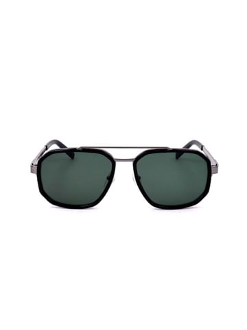 Karl Lagerfeld Damen-Sonnenbrille in Schwarz-Silber/ Grün