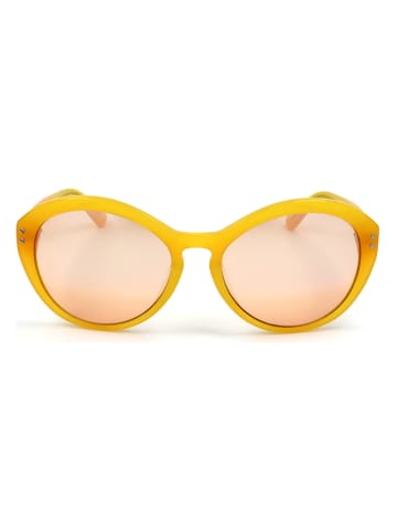 Calvin Klein Damskie okulary przeciwsłoneczne w kolorze żółto-pomarańczowym