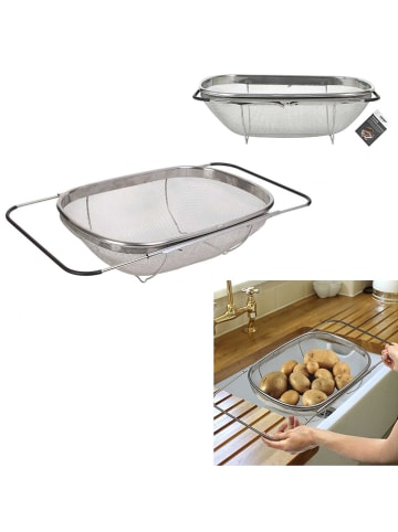 COOK CONCEPT Roestvrijstalen zeef - (B)51 x (H)11 x (D)24 cm