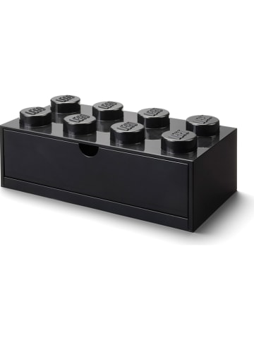 LEGO Schubladenbox "Brick 8" in Schwarz - (B)32 x (H)16 x (T)12 cm