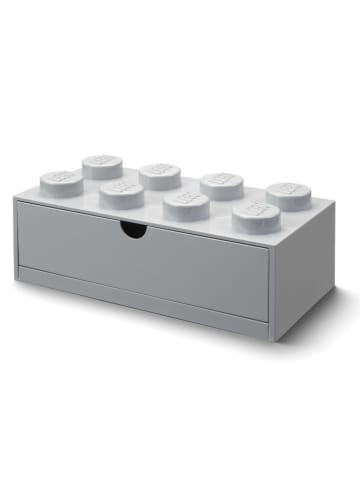LEGO Ladebox "Brick 8" grijs - (B)32 x (H)16 x (D)12 cm