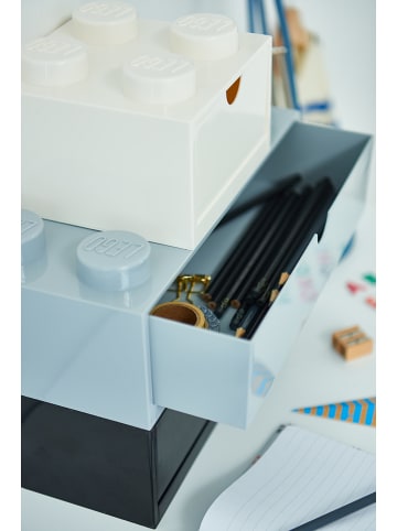 LEGO Schubladenbox "Brick 8" in Grau - (B)32 x (H)16 x (T)12 cm