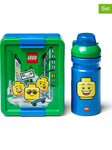 LEGO 2-częściowy zestaw "Iconic - Boy" w kolorze zielono-niebieskim - 3+