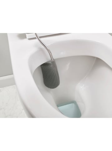 JosephJoseph Toilettenbürste "Flex Stell" in Silber/ Weiß - (B)12,5 x (H)42,8 x (T)8,9 cm