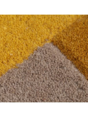 Flair Rugs Woll-Teppich in Beige/ Orange
