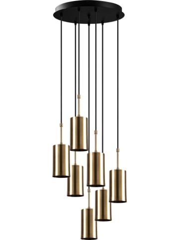 ABERTO DESIGN Hängeleuchte in Gold/ Schwarz - (H)40 x Ø 43 cm