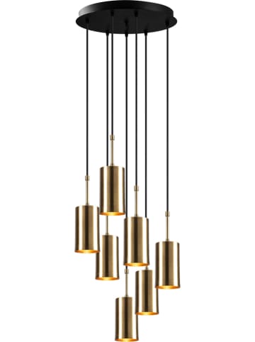 ABERTO DESIGN Hängeleuchte in Gold/ Schwarz - (H)40 x Ø 43 cm