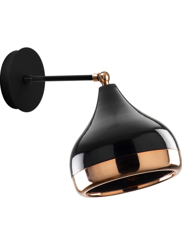 ABERTO DESIGN Wandleuchte in Gold/ Schwarz - (B)17 x (H)25 cm
