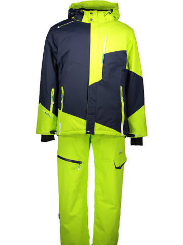 Peak Mountain 2-delige ski-/snowboardoutfit groen/zwart