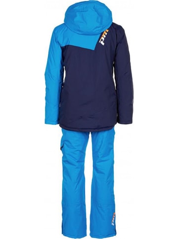 Peak Mountain 2-delige ski-/snowboardoutfit donkerblauw/blauw