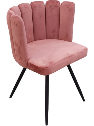 The Home Deco Kids 2-delige set: fauteuils "Ariel" lichtroze - (B)52,5 x (H)79,7 x (D)50,5 cm