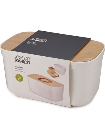 JosephJoseph Brotkasten in Weiß/ Natur - (L)35 x (B)22 x (H)19 cm