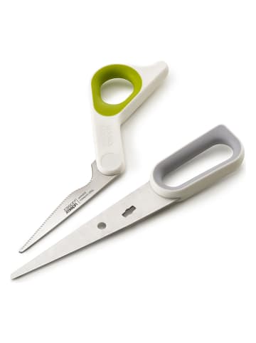 JosephJoseph Küchenschere "PowerGrip" in Weiß/ Grün - (L)22,4 cm