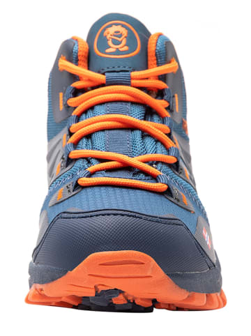 Trollkids Wandelschoenen "Rondane Hiker Mid" donkerblauw/oranje