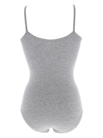 COTONELLA Body w kolorze szarym