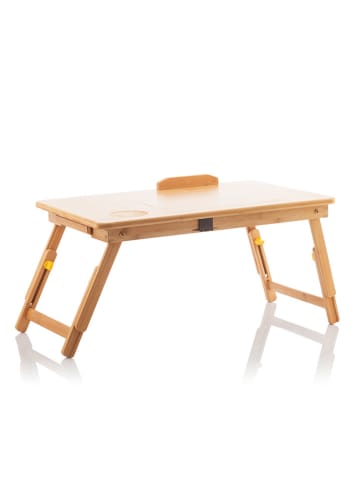 InnovaGoods Laptoptisch in Hellbraun - (B)53,5 x (H)21 x (T)34 cm
