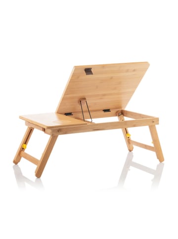 InnovaGoods Laptoptisch in Hellbraun - (B)53,5 x (H)21 x (T)34 cm