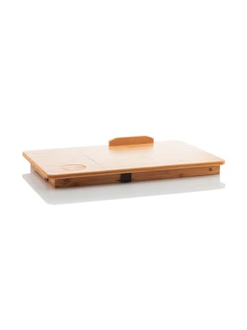 InnovaGoods Laptoptisch in Hellbraun - (B)53,5 x (H)21 x (T)34 cm